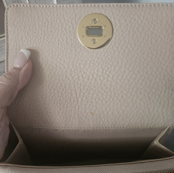 Tory Burch Blush Pebbled Leather Wristlet - Picture 5 of 6